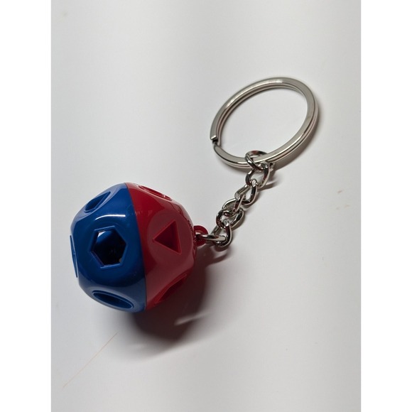 Vintage 1980's Tupperware Shape-O-Ball Mini Toy Key Chain NOS NEW - Picture 1 of 4